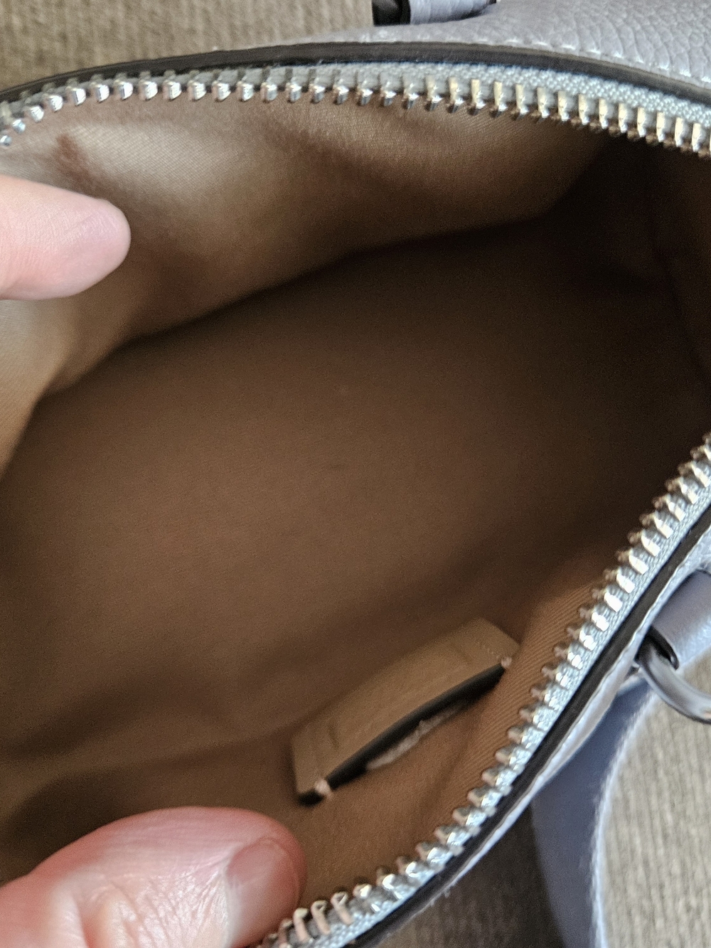 Coach Mini Bennett Satchel Purse Tote Bag Periwinkle Blue Pebbled Leather RARE - Picture 9 of 13